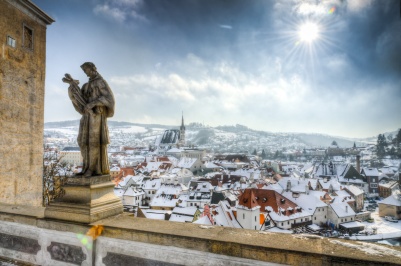 City view on Cesky Krumlov