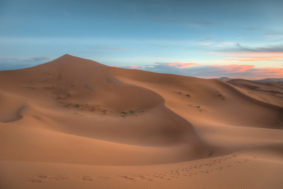 Fairytale dunes in Erg Chebbi, Morocco
